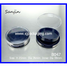 simple compact powder case plastic cosmetic packaging cosmetic sample packaging design china supplier